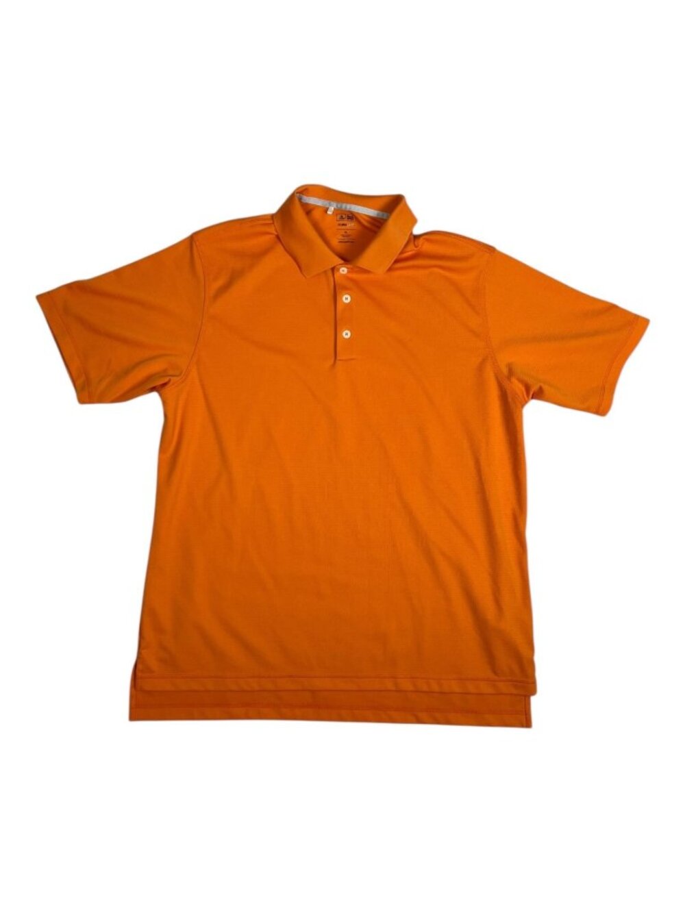Adidas Climalite Polo Shirt Mens XL Orange Golf Moisture Wicking Performance